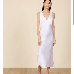 Park & Fifth White Satin Dress